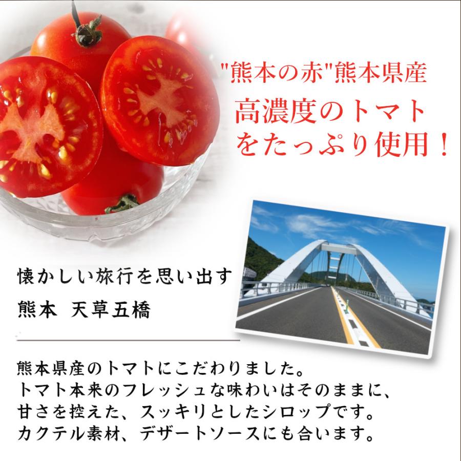 九州果実シロップ 割り材 フルーツピューレ トマト熊本RED3本セット 送料無料 1147-3