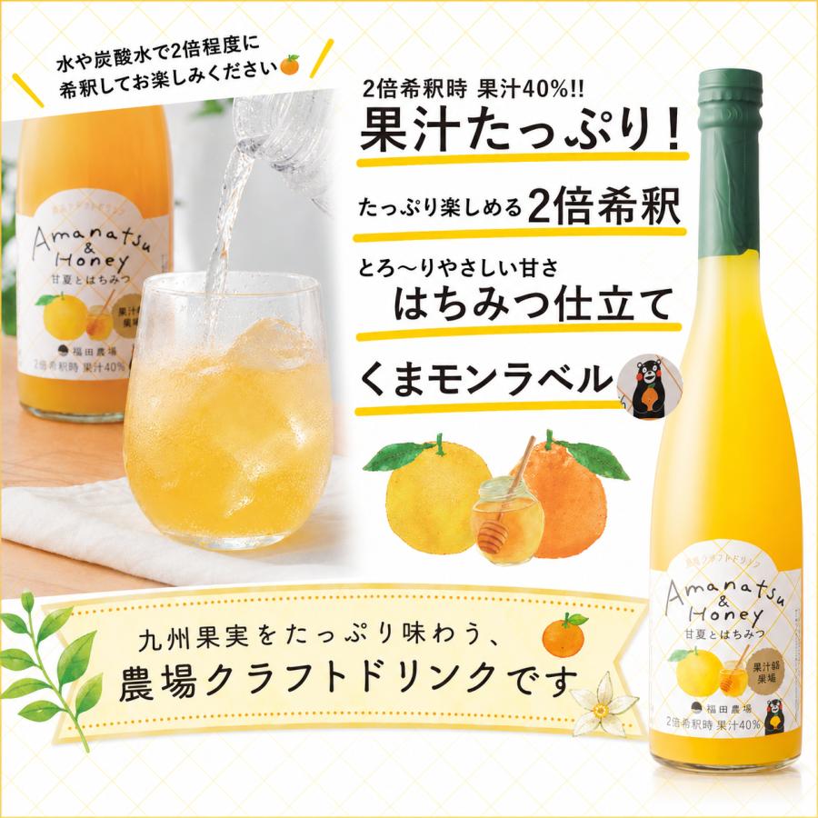 農場クラフトドリンク 甘夏とはちみつ 500ml 2倍希釈 福田農場 1166