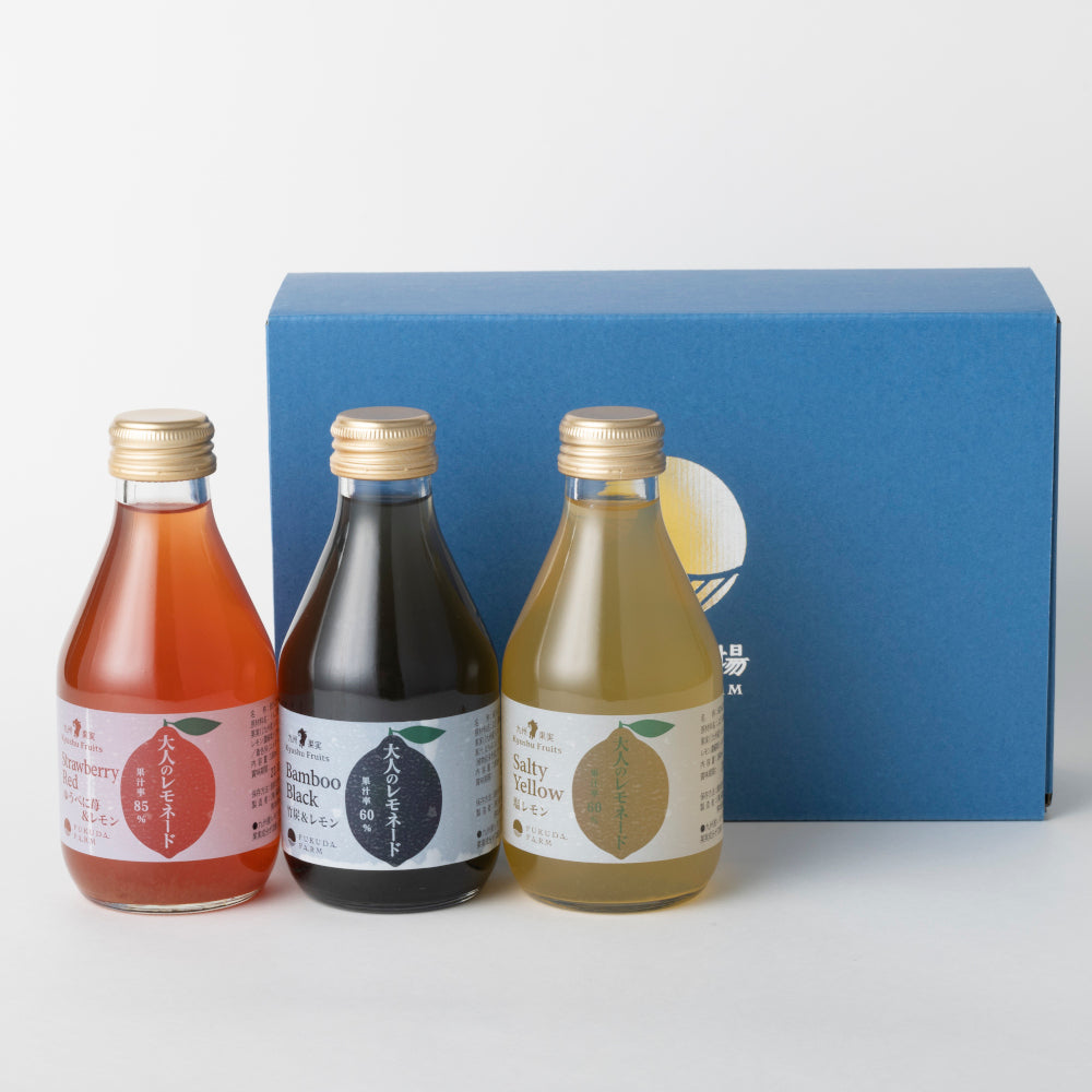 福田農場 大人のレモネード ノンアルコール カクテル 180ml 3本セット ギフト レモン ジュース G017-3