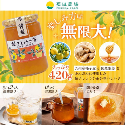 【福田農場/公式】柚子しょうが茶 420ｇ 九州産ゆず使用 226