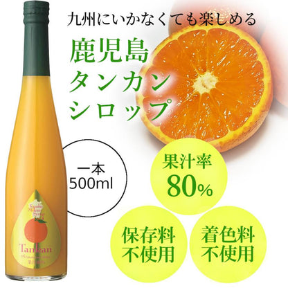 九州果実シロップ 割り材 タンカン 3倍希釈 500ml はちみつ入り 1131