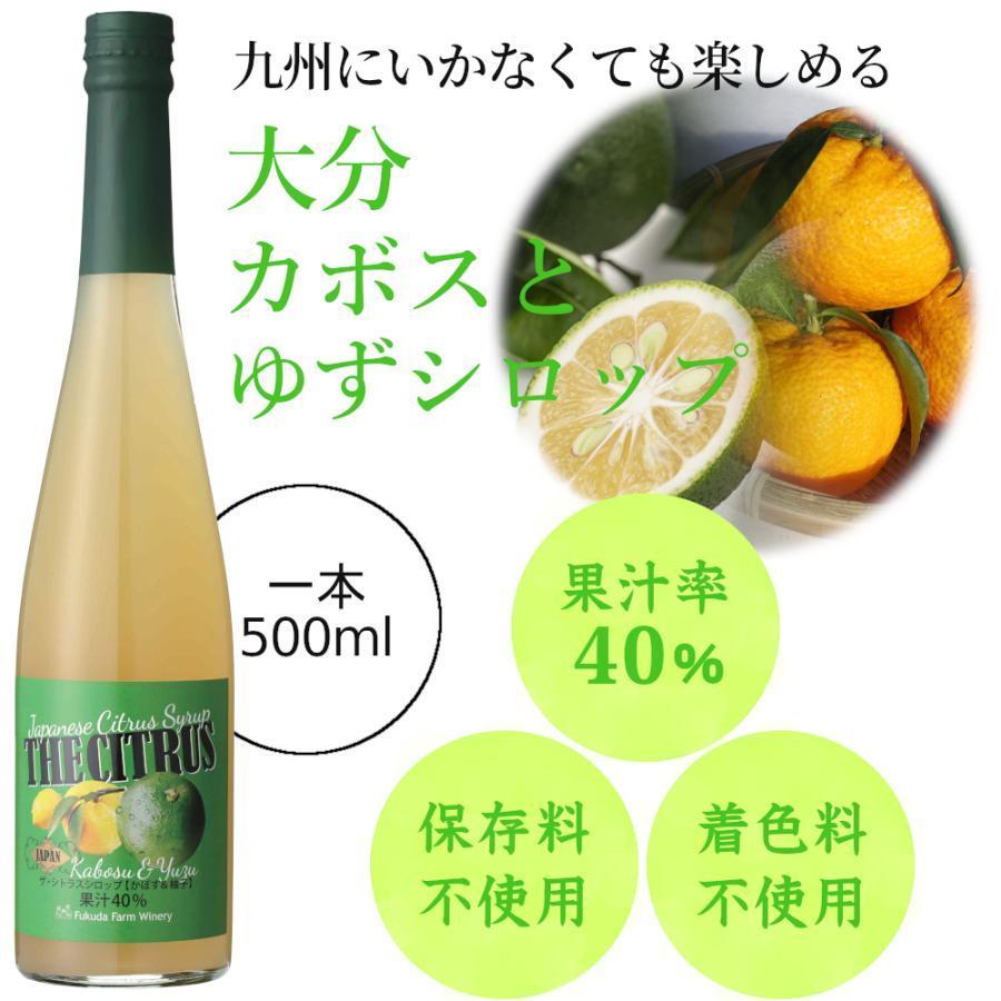 シロップ 割り材 3本セット 希釈タイプ 500ml 送料無料 カボス シトラス ヘベス さっぱりセット 九州果実シロップ 福田農場 1162