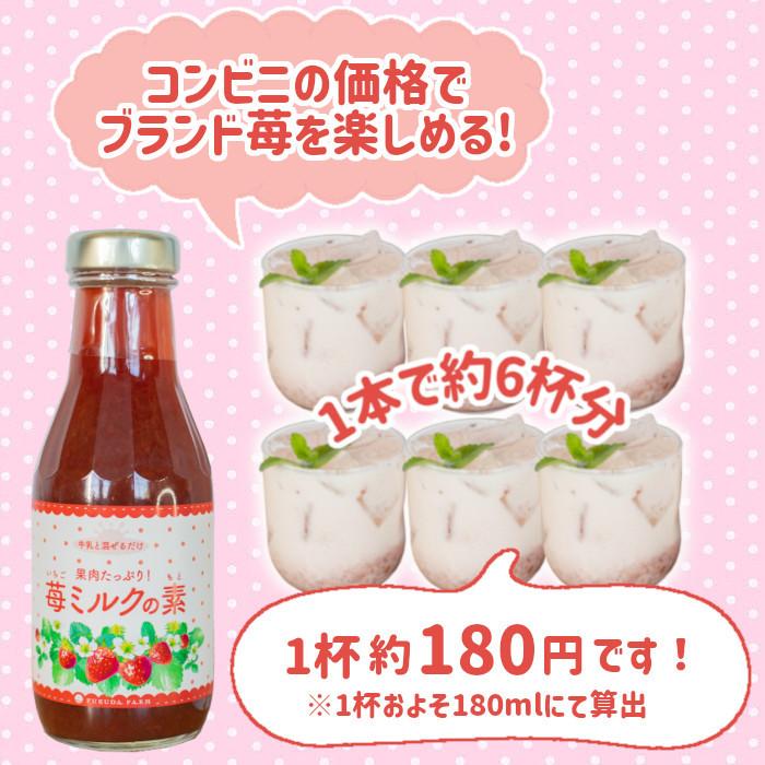 果肉たっぷり いちごミルクの素 牛乳と混ぜるだけ デザート イチゴ 390g