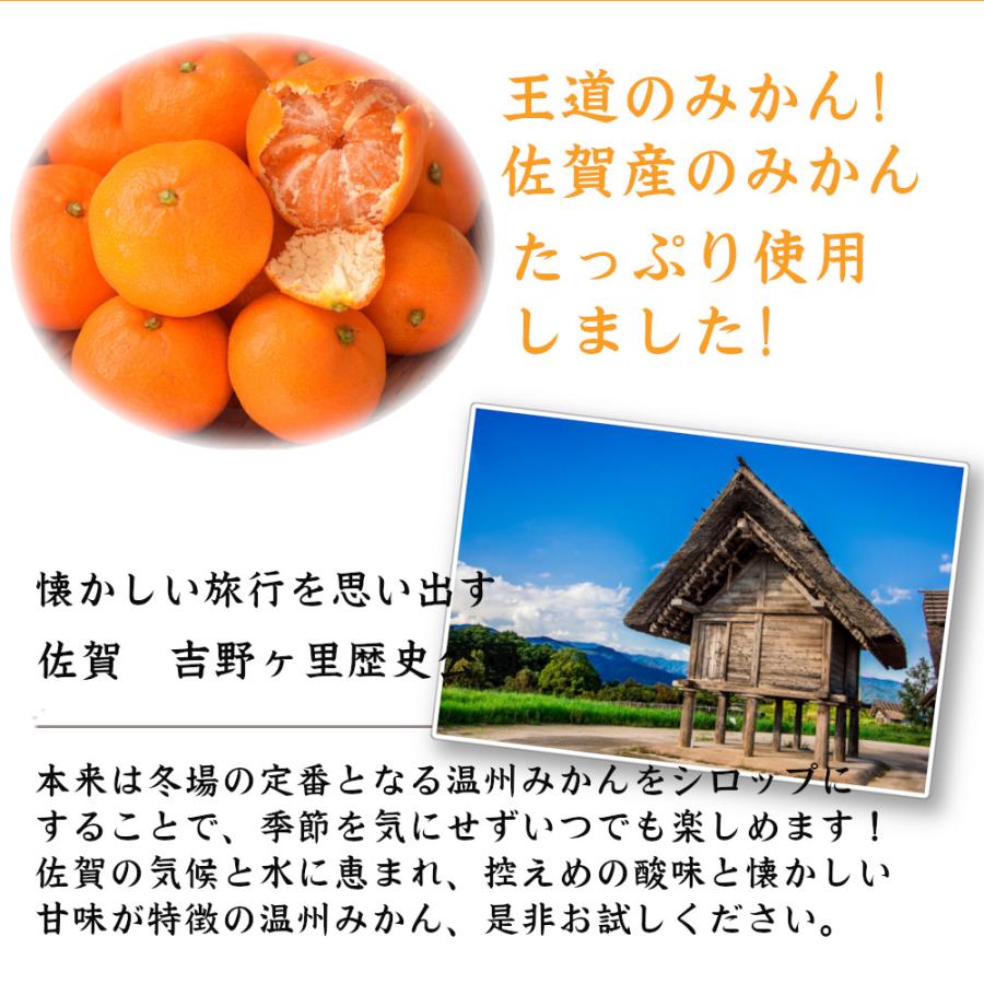 福田農場 九州果実シロップ 温州みかん 割り材 3倍希釈 500ml はちみつ入りノンアルコール ノンアルドリンク 1141