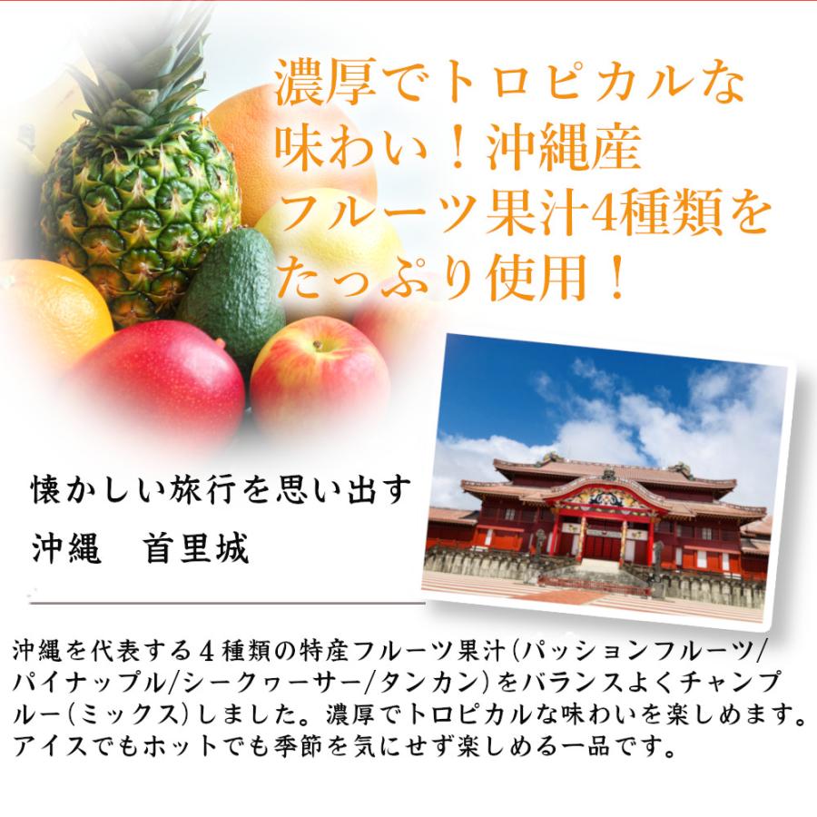 福田農場 九州果実シロップ 沖縄フルーツチャンプルー ミックス 割り材 3倍希釈 500ml はちみつ入り ノンアルコール ノンアルドリンク 1152